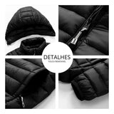 Jaqueta Puffer Impermeável Masculino e Feminino