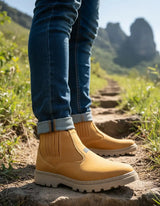 Botina Masculina New Camps Nobuck Costurada - Entrega em 2 dias